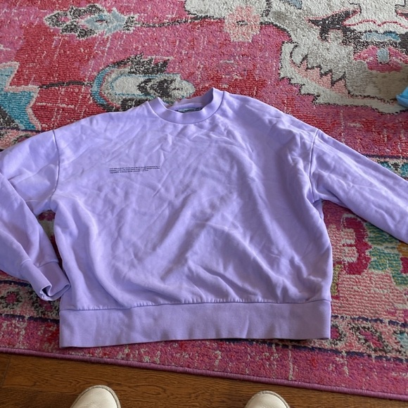 Pangaia /  365 Signature Luxe Orchid Purple Sweatshirt Athleisure small S - Picture 5 of 6